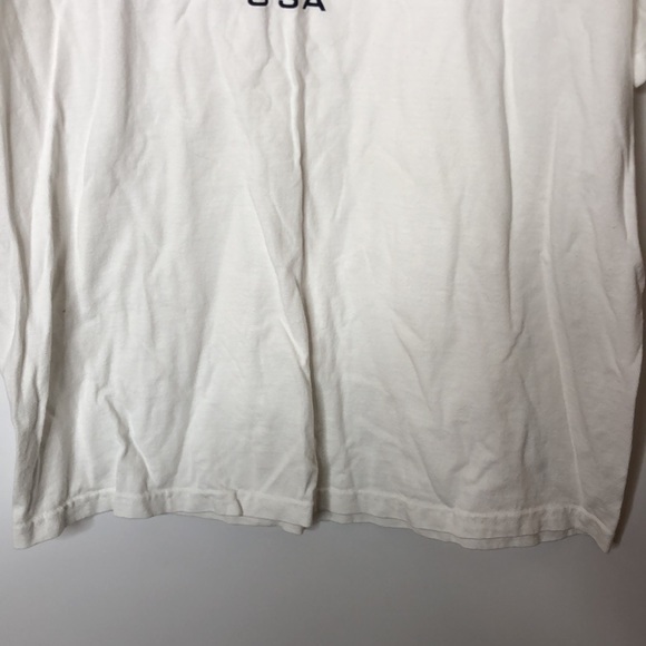 Hollywood California USA By JerZees Women's White Short Sleeve Tee Top M MEDIUM - Picture 6 of 7